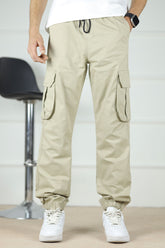 Turbo DrawString Pockets Cotton Loose Bottom Trouser